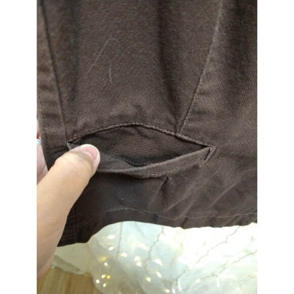 CATO WOMANS XL DARK BROWN SOFT 2 BUTTON JEAN JACKET BLAZER STYLE ACADEMIA CHIC - Picture 4 of 12